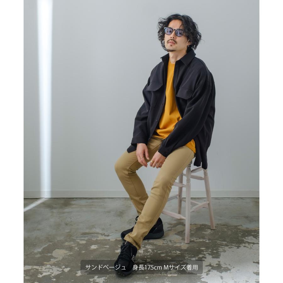 スキニーパンツ チノパン メンズ カラーチノパン ストレートチノ ストレッチ スリム 伸縮 テーパードパンツ | improves | 08