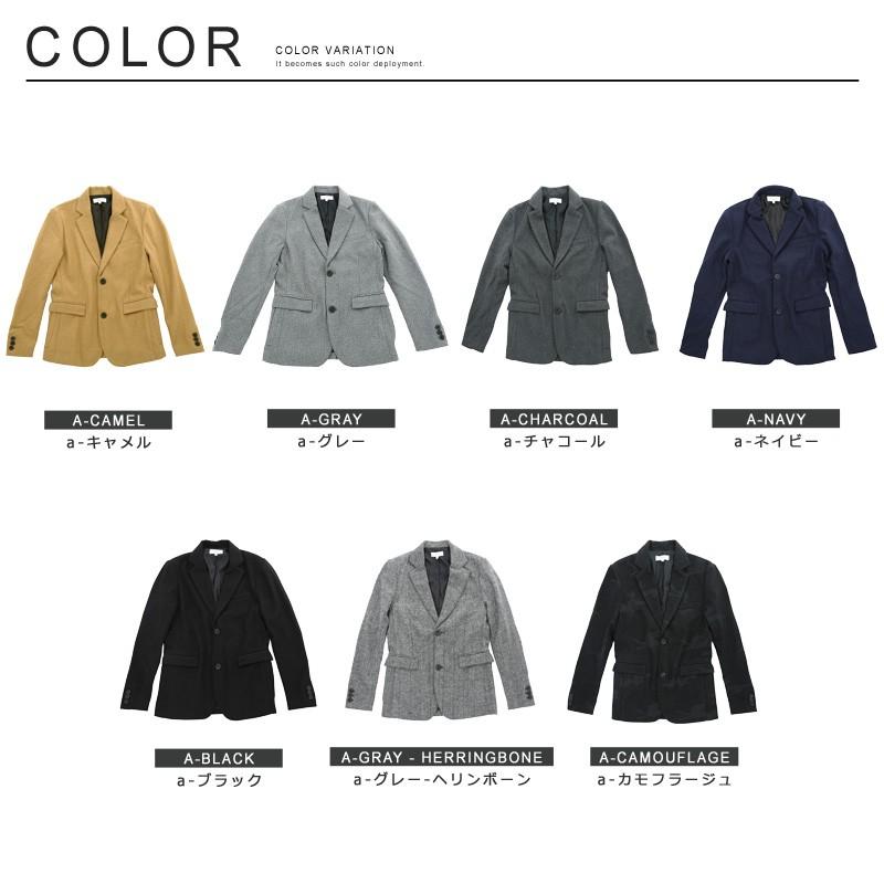 テーラードジャケット メンズ テーラード ジャケット メルトンウール ダブルボタン シングルボタン 黒 ビジネス | improves | 01