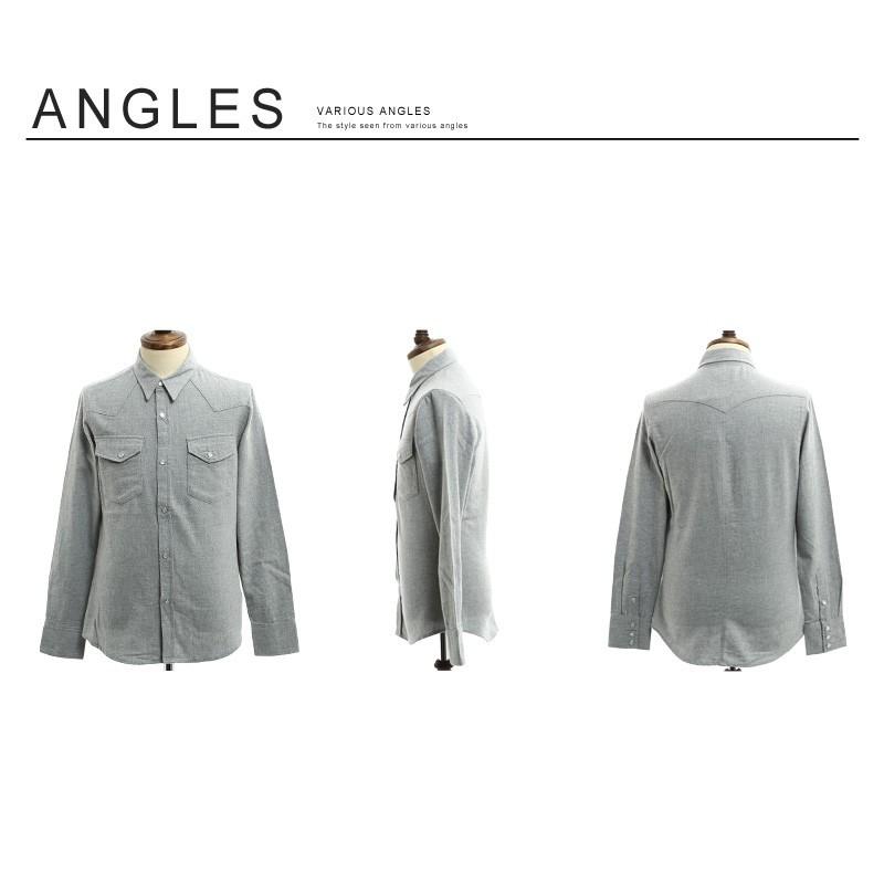 シャツ メンズ ネルシャツ 無地 長袖 ウエスタンシャツ 白シャツ カジュアルシャツ トップス ミリタリー | improves | 19