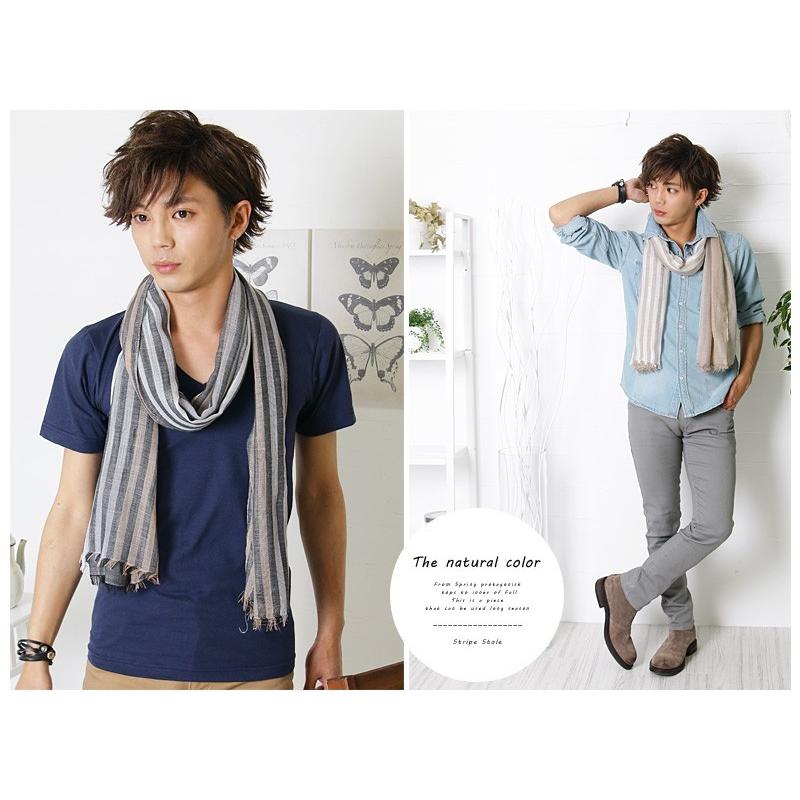 ストール メンズ ストライプ柄 | improves | 05