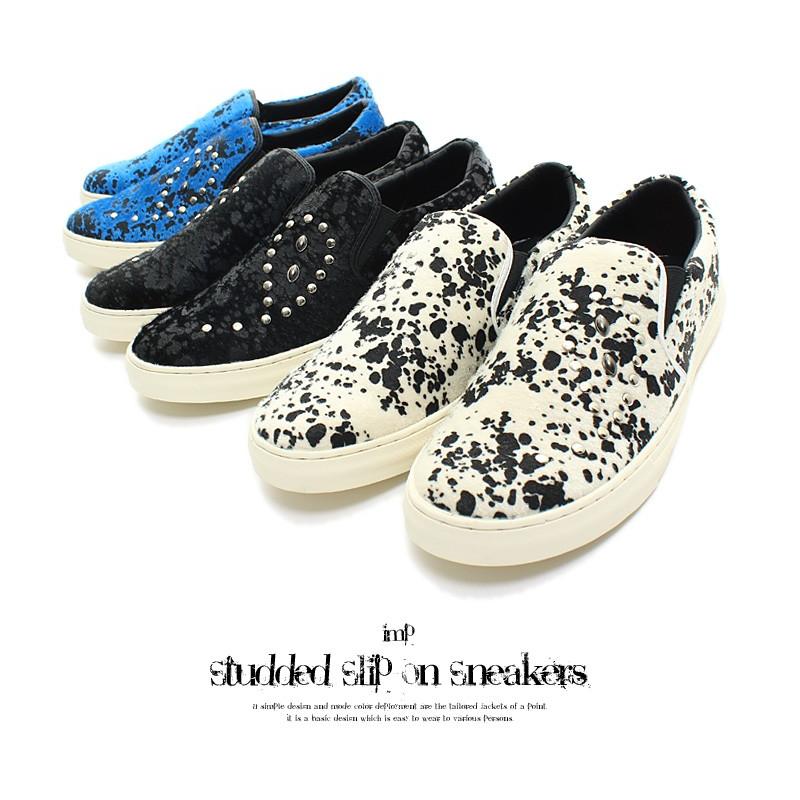 スリッポン メンズ スニーカー 靴 スタッズスリッポンスニーカー | improves | 04