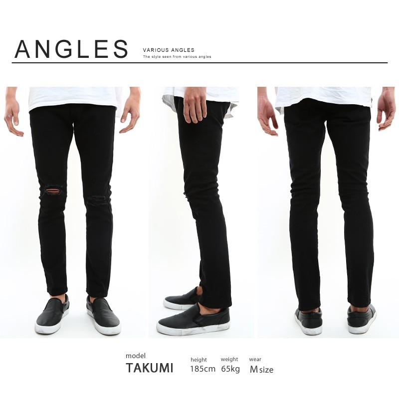 チノパン メンズ ボトムス スキニー スリム ストレッチ ダメージ ミリタリー ホワイト ブラック 白 黒 | improves | 13