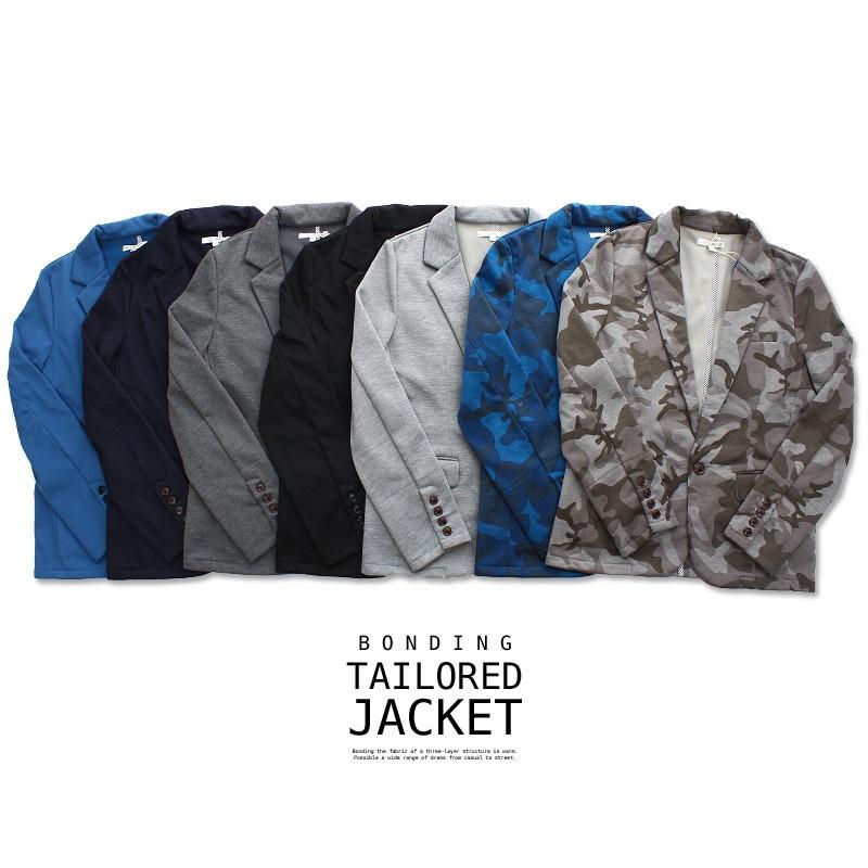 テーラードジャケット メンズ 裏起毛 スウェット 迷彩柄 カモフラ ウィンドプルーフ | improves | 04