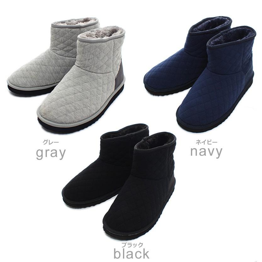 ブーツ ムートンブーツ メンズ キルティングスウェットムートンブーツ | improves | 01