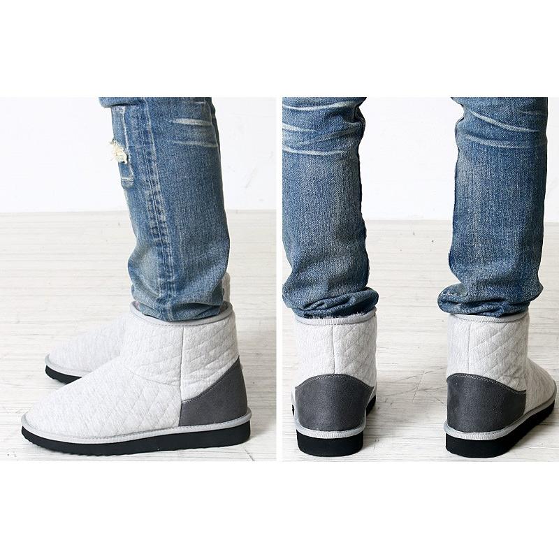 ブーツ ムートンブーツ メンズ キルティングスウェットムートンブーツ | improves | 03