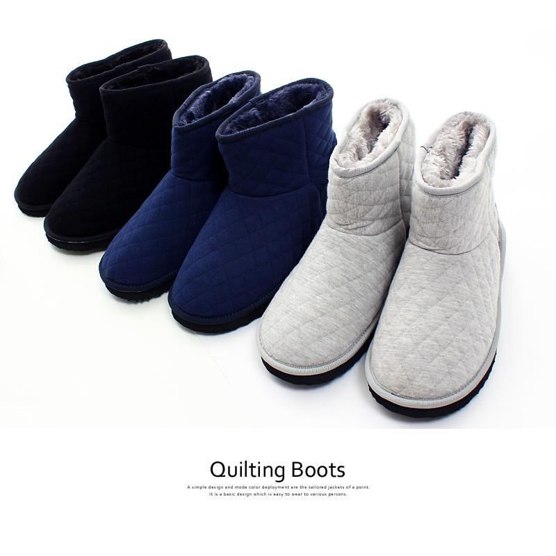 ブーツ ムートンブーツ メンズ キルティングスウェットムートンブーツ | improves | 04