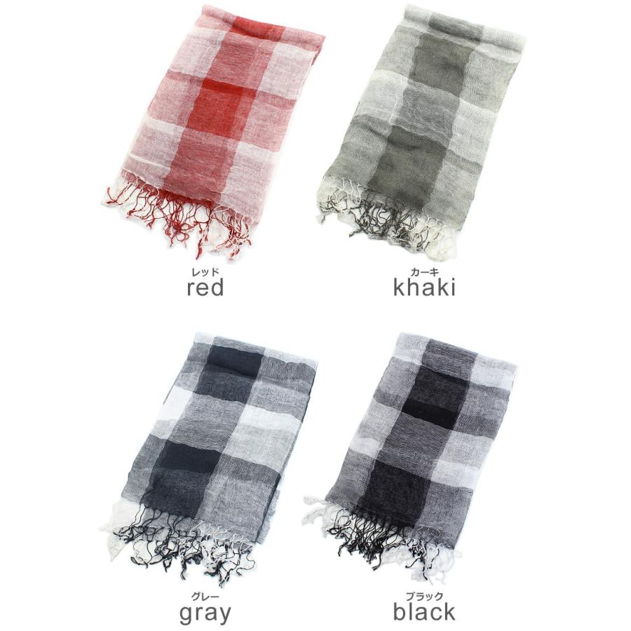 ストール メンズ 小物 グッズ チェック柄ストール | improves | 01