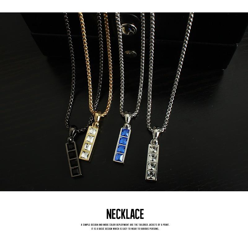 ネックレス メンズ 小物 グッズ 新生活アクセ ストーンプレートネックレス | improves | 03