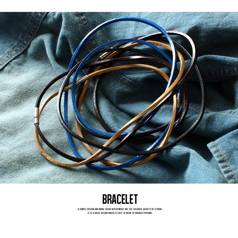 ブレスレット メンズ 小物 グッズ 新生活アクセ レザーブレスレット プレゼント | improves | 05