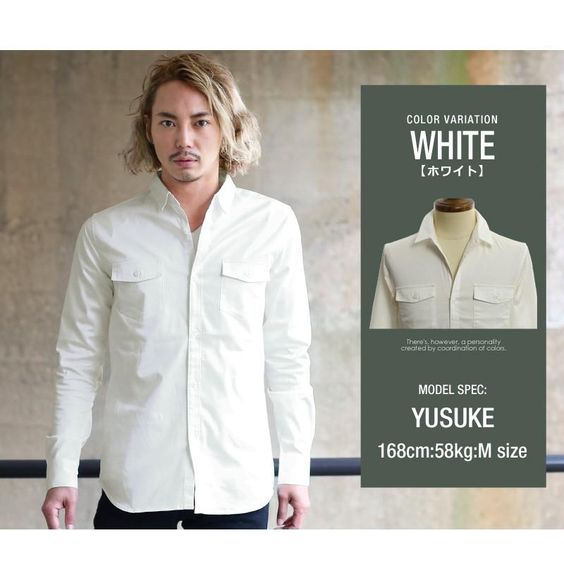 improves（インプローブス） ミリタリーシャツ メンズ シャツ 白シャツ