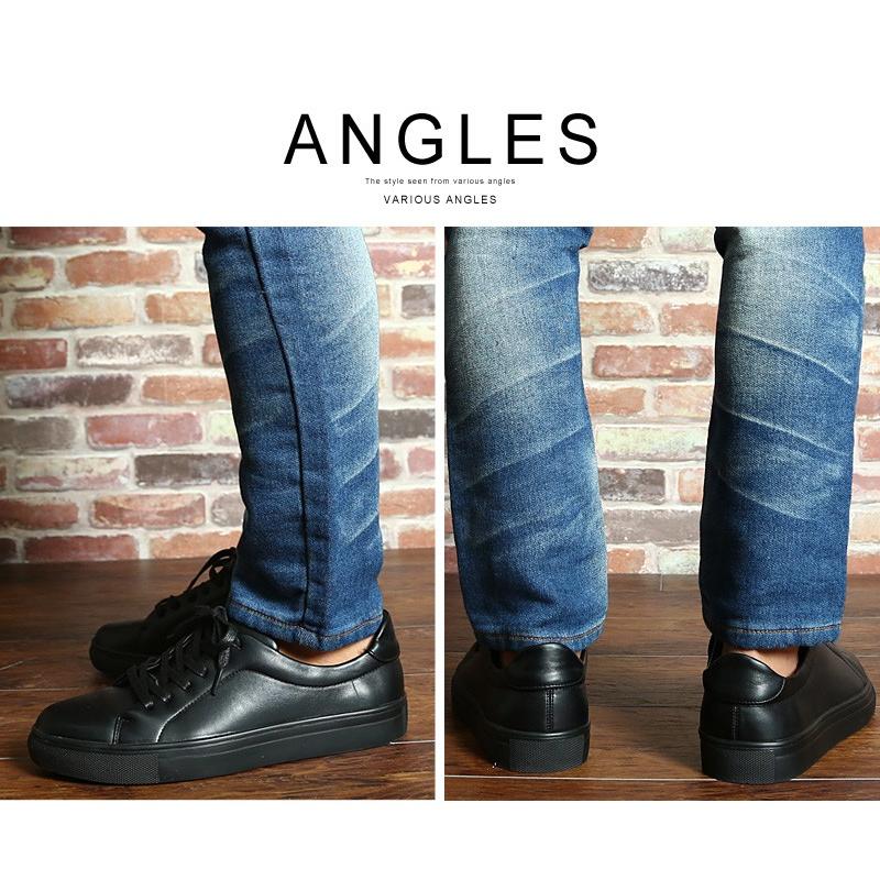 スニーカー メンズ ＰＵレザー  レザーシューズ 靴 レースアップ ローカット カジュアル | improves | 03