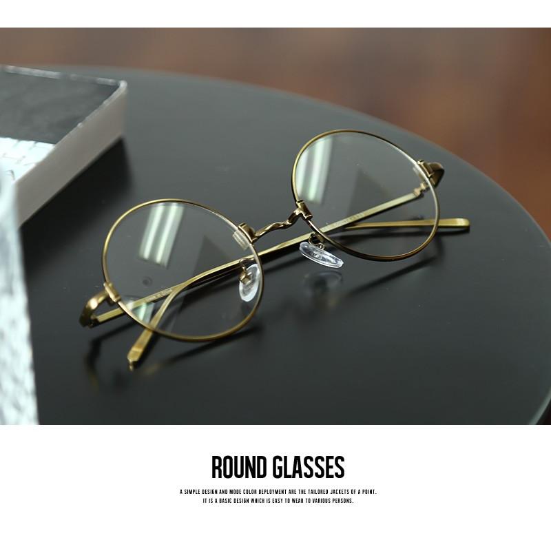 伊達メガネ 丸眼鏡 メンズ めがね ラウンド レトロ クラシック 丸型 | improves | 03