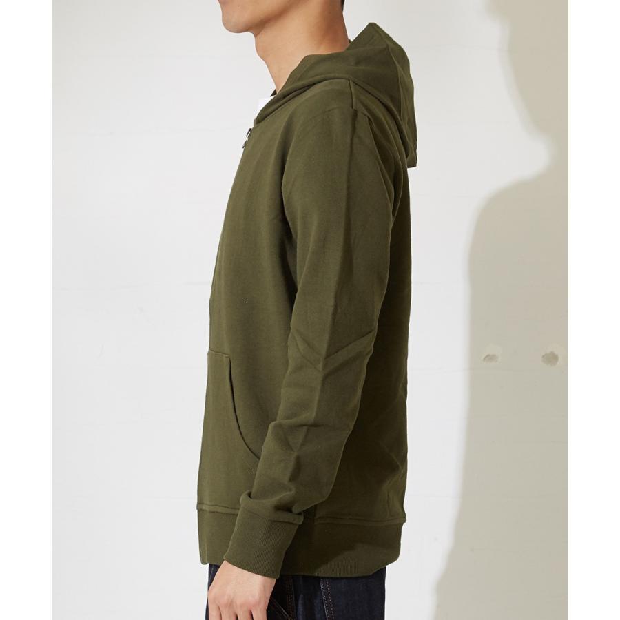 パーカー メンズ パーカ ジップアップ 長袖 無地 スウェットパーカー ボーダー ZIP トップス | improves | 17