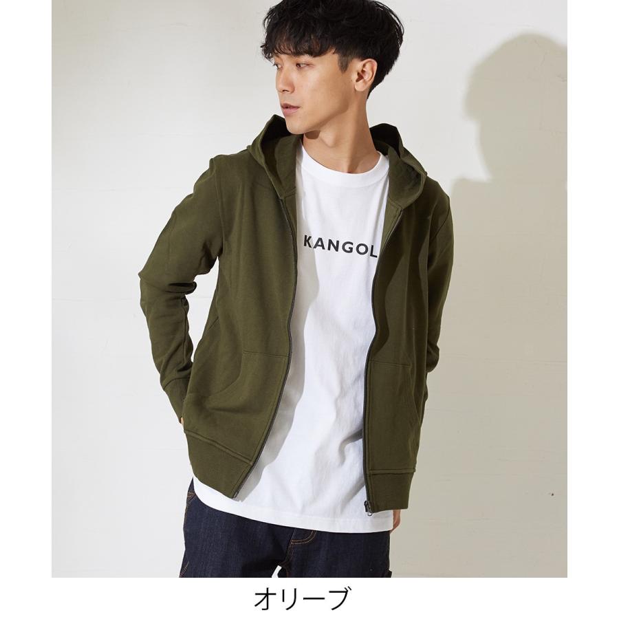 パーカー メンズ パーカ ジップアップ 長袖 無地 スウェットパーカー ボーダー ZIP トップス | improves | 07