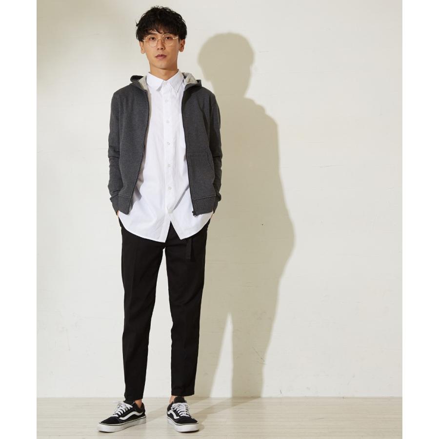 パーカー メンズ パーカ ジップアップ 長袖 無地 スウェットパーカー ボーダー ZIP トップス | improves | 09