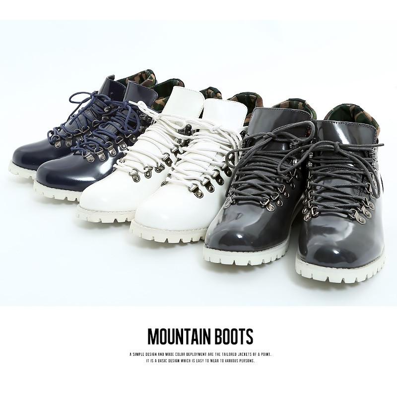 ブーツ マウンテンブーツ メンズ 靴 シューズ ショート ローカット ワーク PUレザー | improves | 04