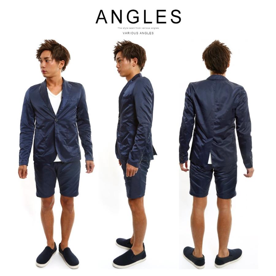 ジャケット メンズ テーラードジャケット アウター シングル 2B  ナイロン | improves | 03