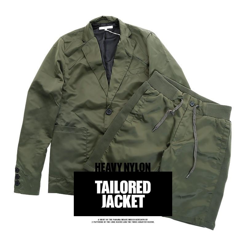 ジャケット メンズ テーラードジャケット アウター シングル 2B  ナイロン | improves | 04