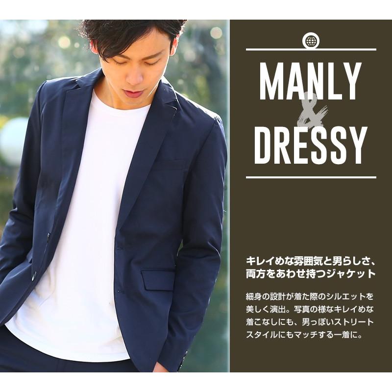 ジャケット メンズ テーラードジャケット アウター ブレザー シングル ストレッチ | improves | 04