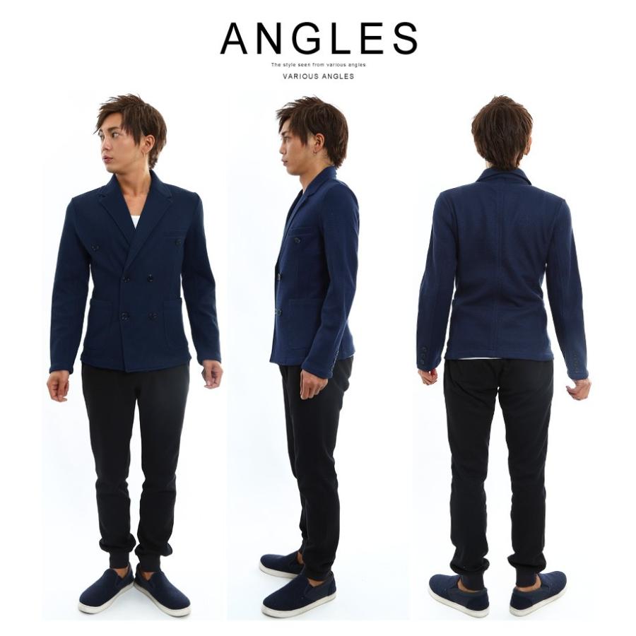 ジャケット メンズ テーラードジャケット ダブル アウター 無地 | improves | 03