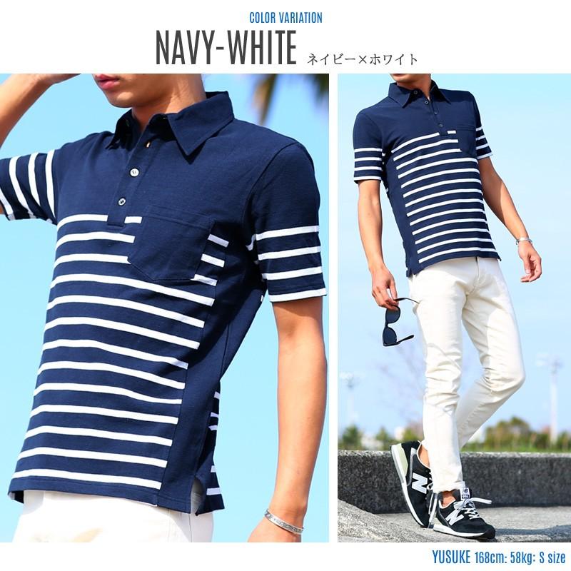 ポロシャツ メンズ 無地 半袖 ビズポロ ゴルフ 鹿の子 トップス | improves | 14