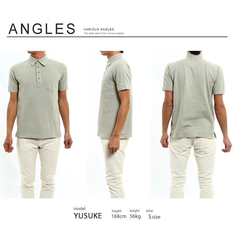 ポロシャツ メンズ 無地 半袖 ビズポロ ゴルフ 鹿の子 トップス | improves | 16