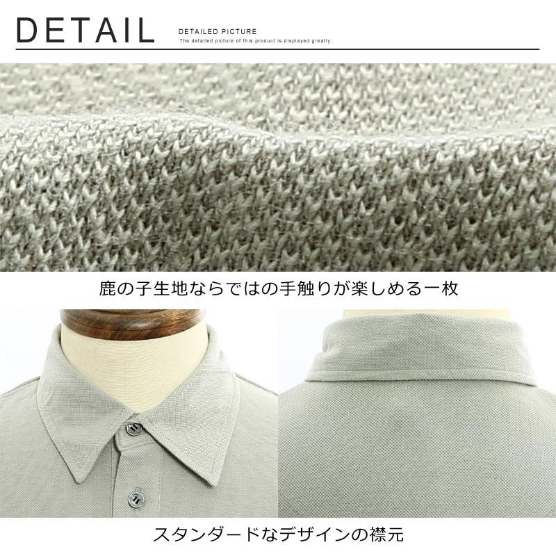 ポロシャツ メンズ 無地 半袖 ビズポロ ゴルフ 鹿の子 トップス | improves | 03