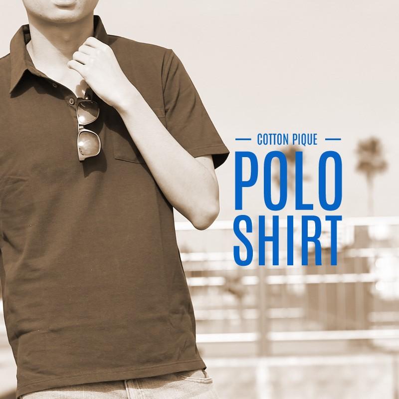 ポロシャツ メンズ 無地 半袖 ビズポロ ゴルフ 鹿の子 トップス | improves | 05