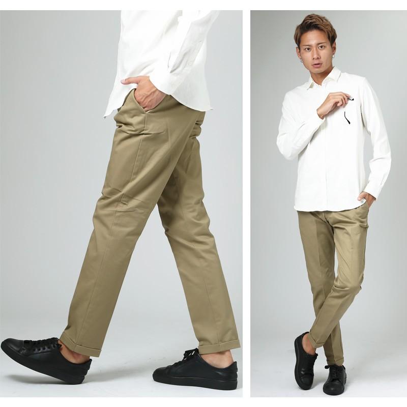 テーパードパンツ チノパン メンズ ボトムス アンクルパンツ スラックス クロップド ストレッチ | improves | 11