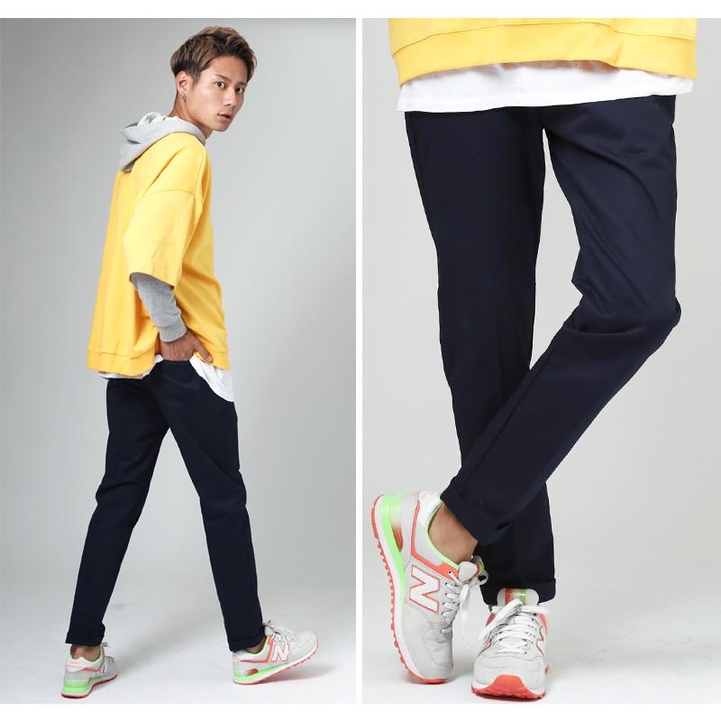 テーパードパンツ チノパン メンズ ボトムス アンクルパンツ スラックス クロップド ストレッチ | improves | 13