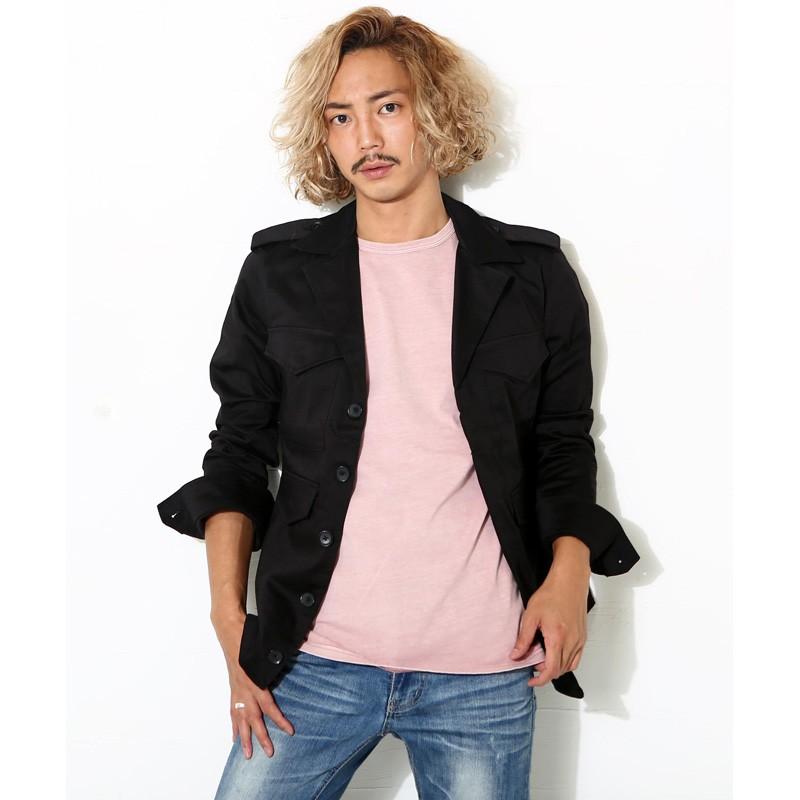 ジャケット メンズ シャツ シャツジャケット ミリタリーシャツ ミリタリージャケット 長袖 緑 黒 大きいサイズ 975 Improves インプローブス 通販 Yahoo ショッピング