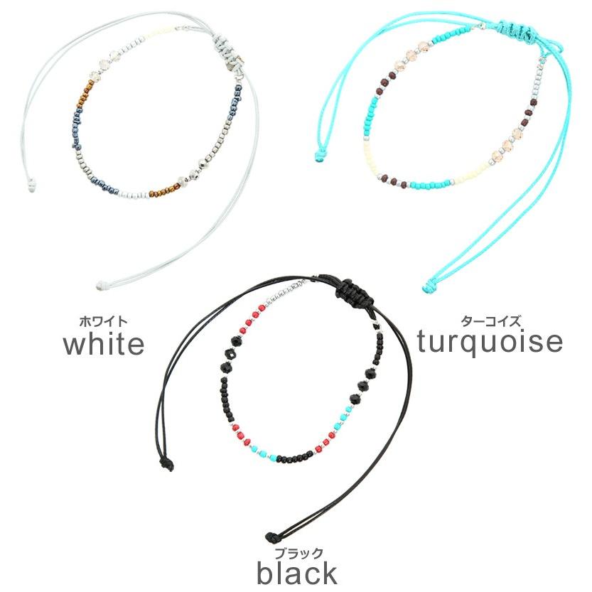 アンクレット メンズ 小物 グッズ 新生活アクセ カラービーズアンクレット プレゼント | improves | 01