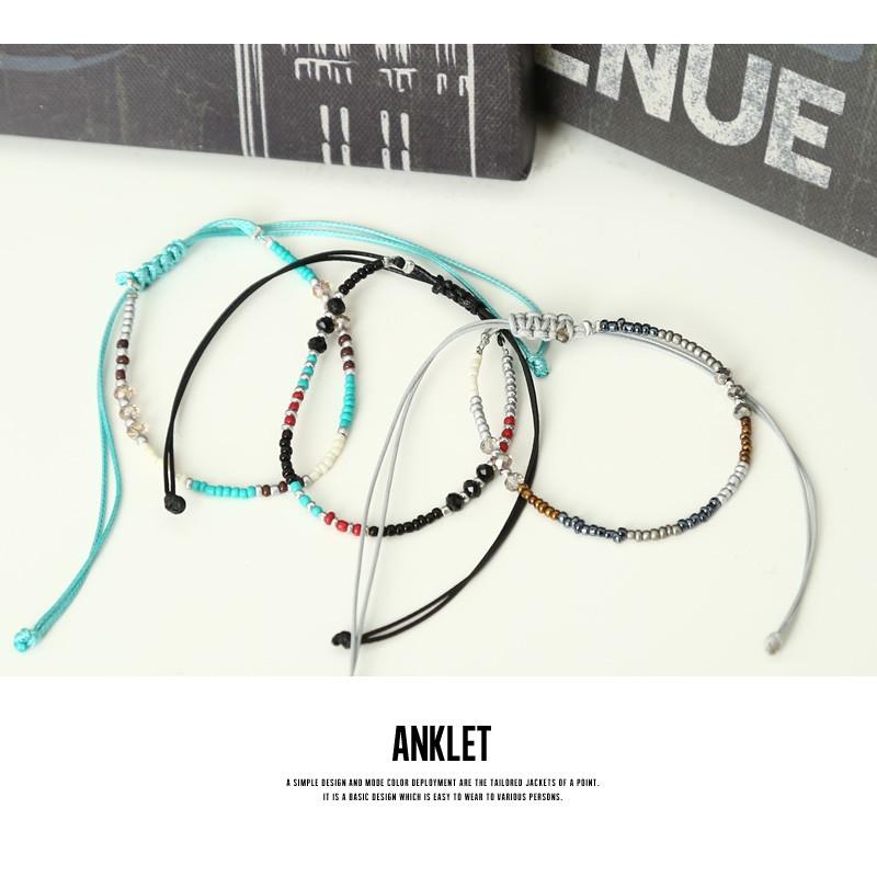 アンクレット メンズ 小物 グッズ 新生活アクセ カラービーズアンクレット プレゼント | improves | 03