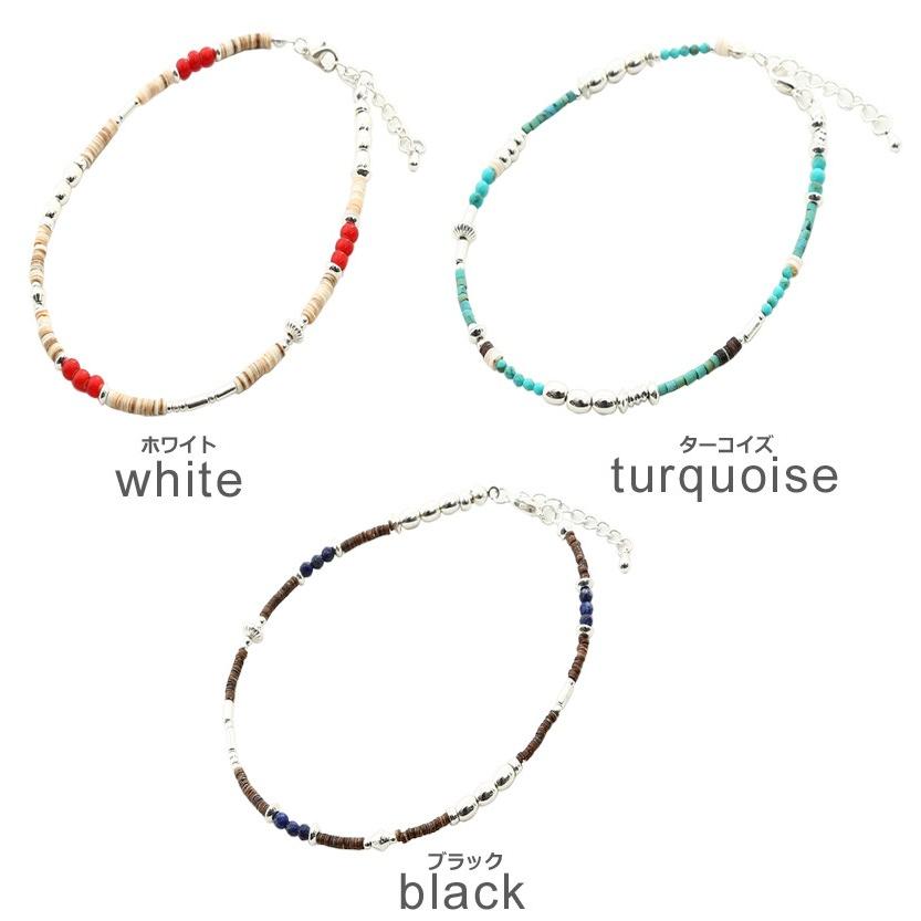 アンクレット メンズ 小物 グッズ 新生活アクセ カラービーズアンクレット | improves | 01