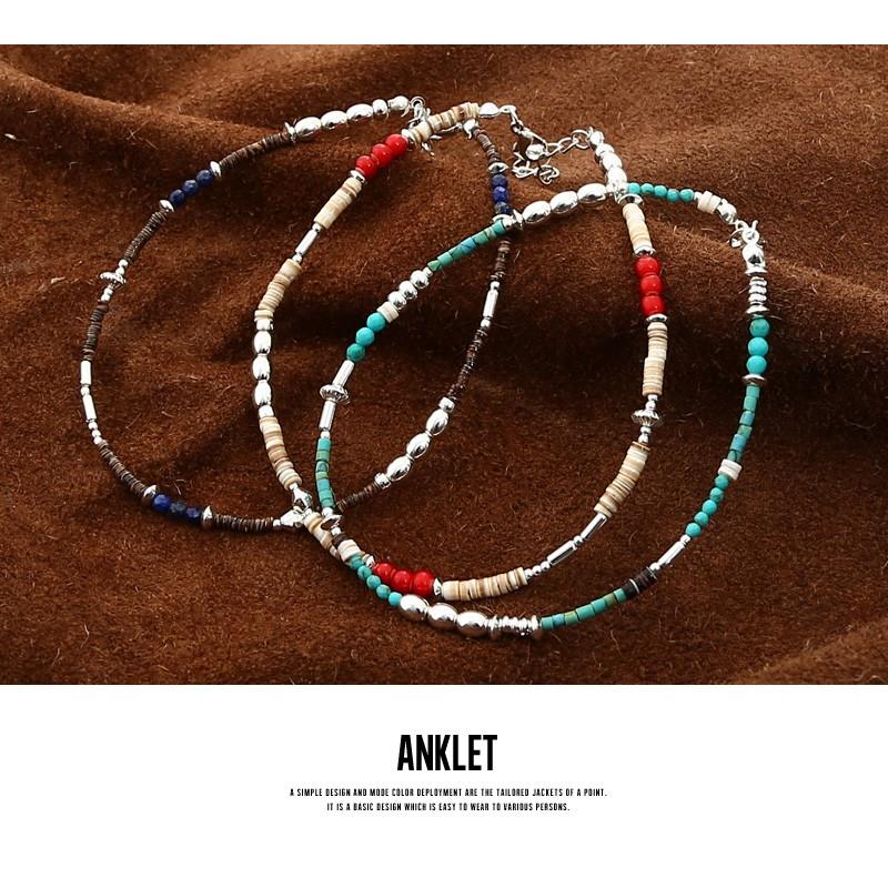 アンクレット メンズ 小物 グッズ 新生活アクセ カラービーズアンクレット | improves | 03