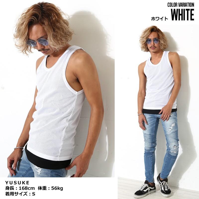 タンクトップ メンズ インナー レイヤード 無地 カットソー トップス | improves | 06