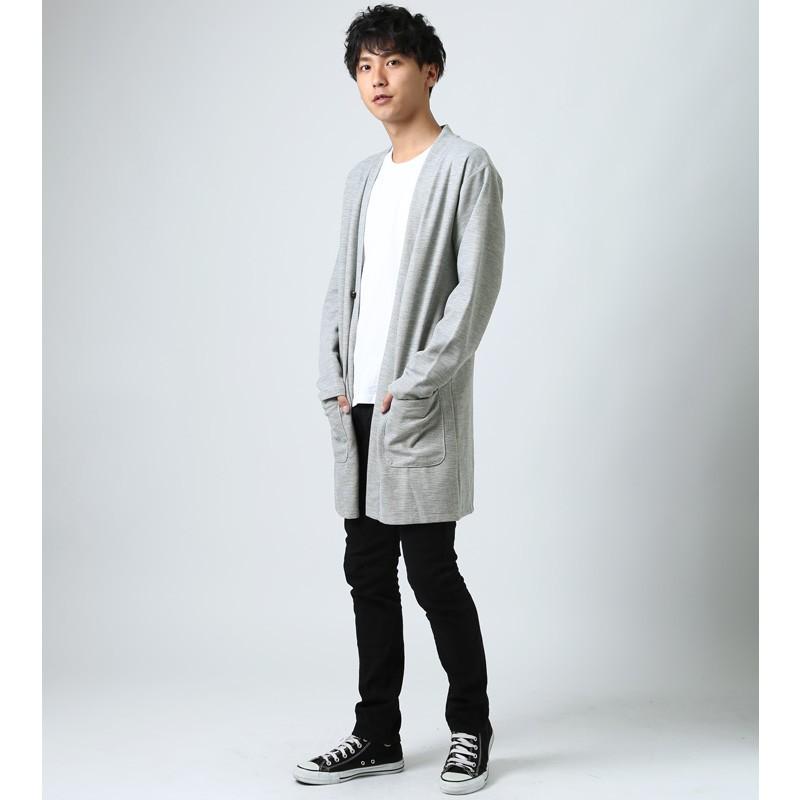 カーディガン ニット ロング丈 コーディガン コート ニット アウター セーター メンズ 長袖 無地 トップス サマー | improves | 11