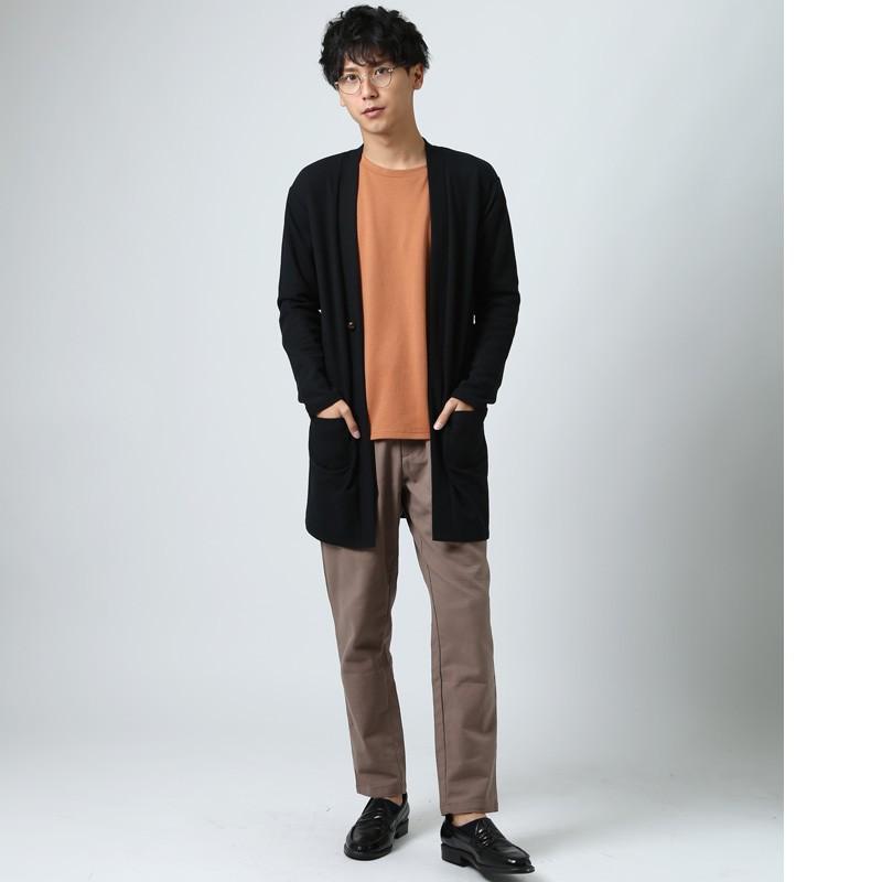 カーディガン ニット ロング丈 コーディガン コート ニット アウター セーター メンズ 長袖 無地 トップス サマー | improves | 17