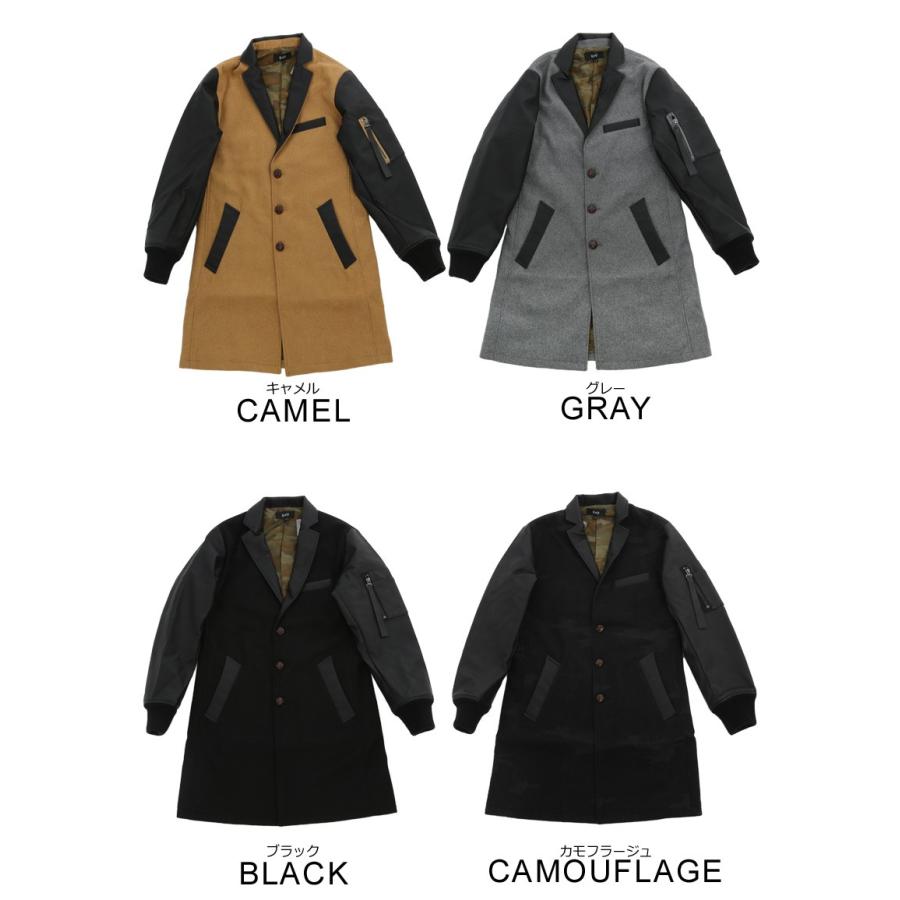 チェスターコート メンズ アウター コート ロング Ma 1 ｍａ１ トレンチ 切替 ミリタリーファッション メルトン Improves インプローブス 通販 Yahoo ショッピング