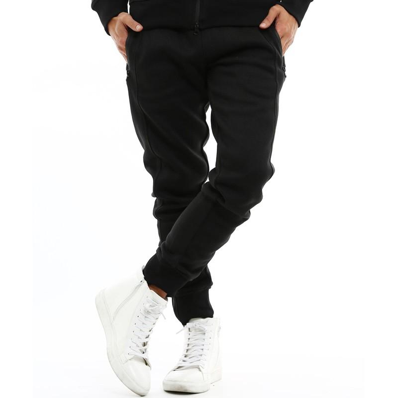 ジョガーパンツ メンズ スウェット パンツ リブパンツ  ストレッチパンツ ニットフリース 裾ジップ スエット ルームウェア | improves | 06