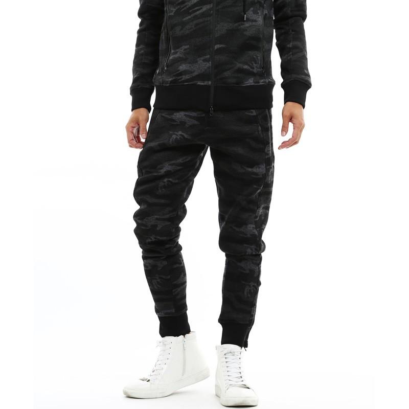 ジョガーパンツ メンズ スウェット パンツ リブパンツ  ストレッチパンツ ニットフリース 裾ジップ スエット ルームウェア | improves | 09