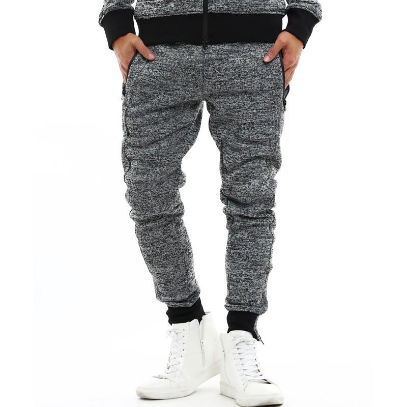 ジョガーパンツ メンズ スウェット パンツ リブパンツ  ストレッチパンツ ニットフリース 裾ジップ スエット ルームウェア | improves | 04