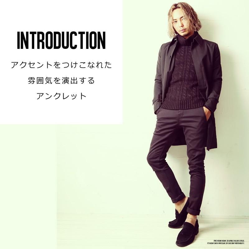 アンクレット メンズ アクセサリー ビーズ キューブ 小物 グッズ アンクレット プレゼント | improves | 02