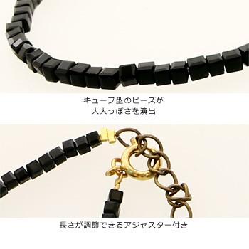 アンクレット メンズ アクセサリー ビーズ キューブ 小物 グッズ アンクレット プレゼント | improves | 05