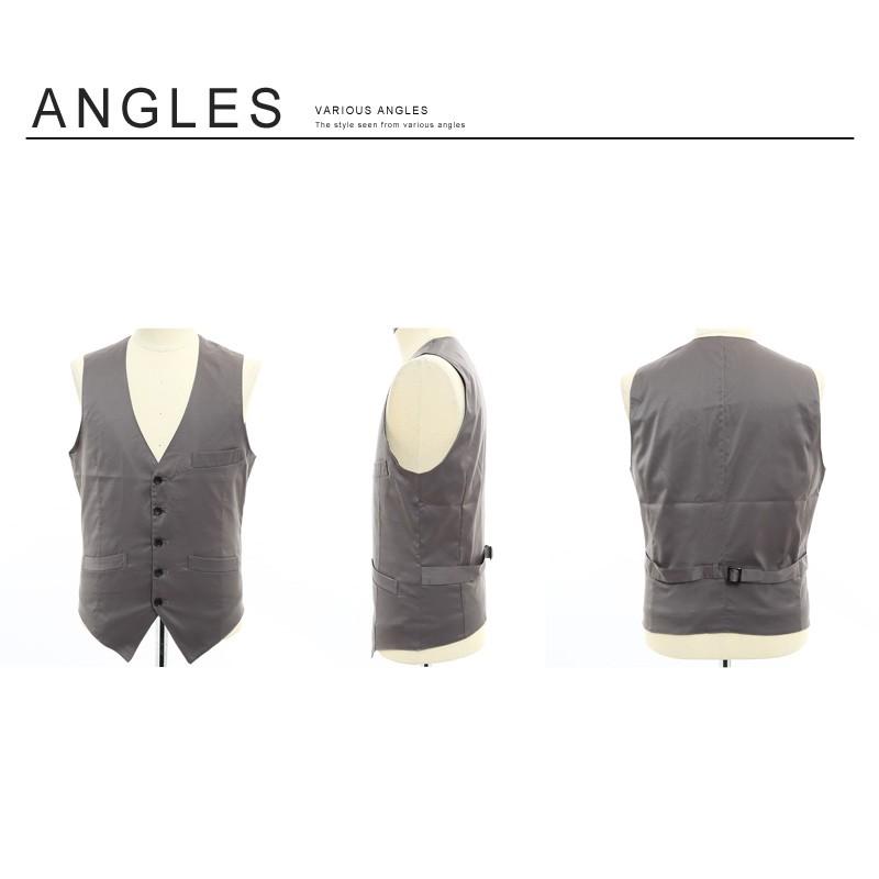 ベスト メンズ トップス ジレベスト ビジネス カジュアル スーツ 3ピース ストレッチ ビジカジ 前開き | improves | 18