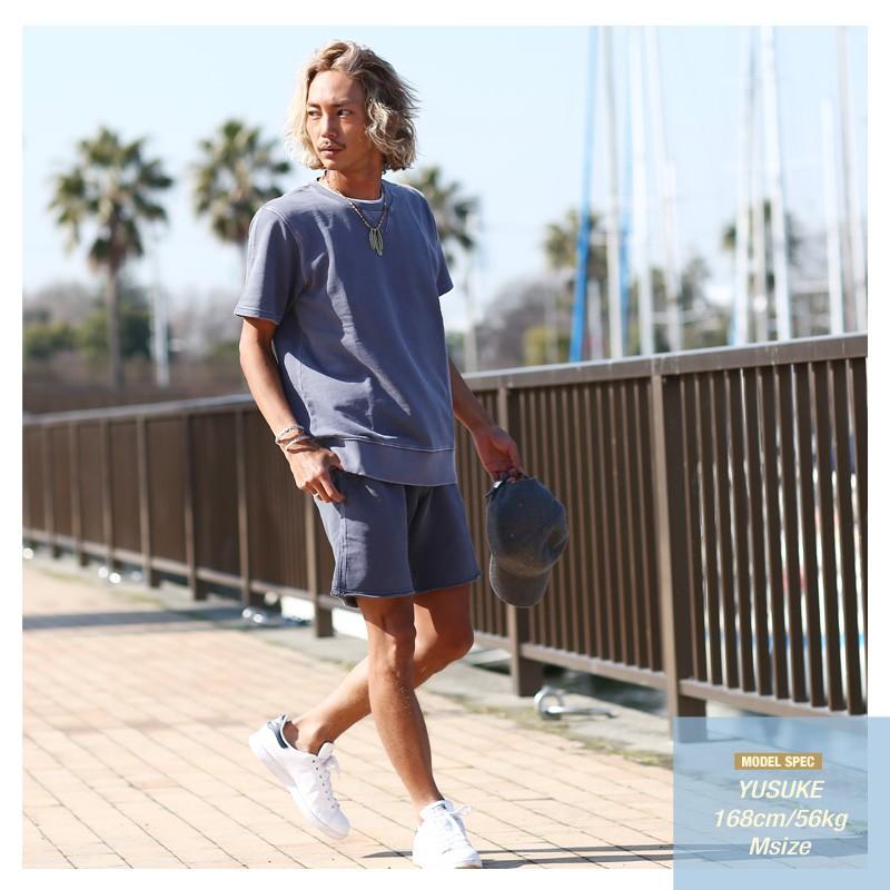 トレーナー メンズ スウェット スエット ピグメント加工 コットン トップス 半袖 無地 | improves | 13