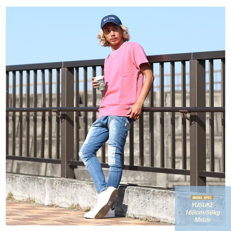 トレーナー メンズ スウェット スエット ピグメント加工 コットン トップス 半袖 無地 | improves | 08