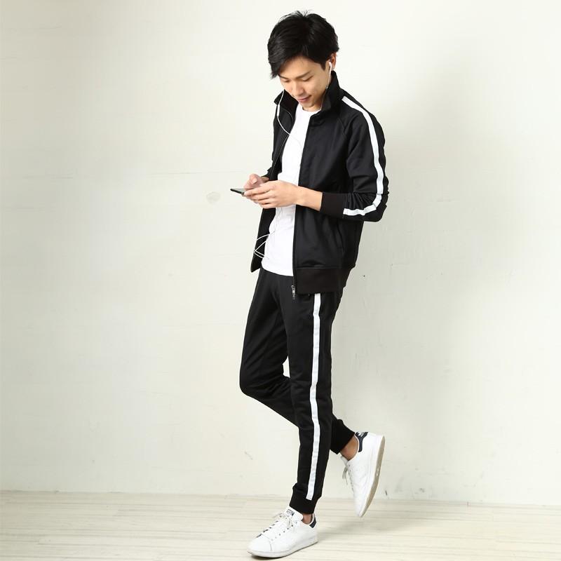 360°ストレッチ トラックジャケット メンズ  ジャージ 伸縮 ライン スポーツ カジュアル 洗える | improves | 13