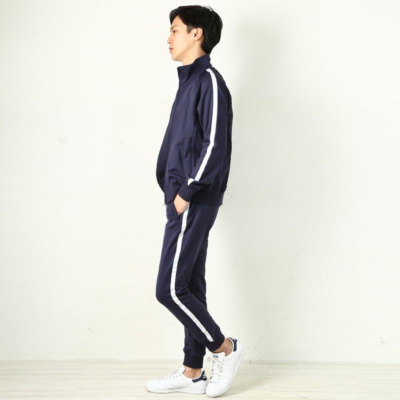 360°ストレッチ トラックジャケット メンズ  ジャージ 伸縮 ライン スポーツ カジュアル 洗える | improves | 16