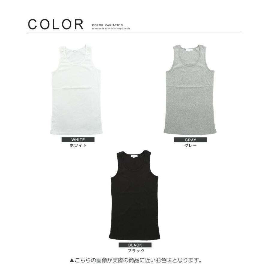 タンクトップ メンズ カットソー 無地 インナー ノースリーブ フライス トップス スポーツ | improves | 03